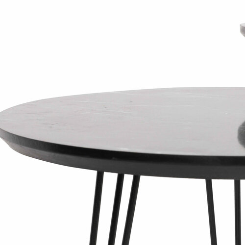 Beistelltisch Siyah Mermer, 3 Stück