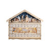 Solight LED-Adventskalender Berghütte,  10x LED, 50 x 40 cm, 2x AA