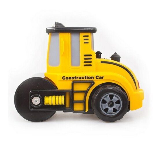 Stavebné auto Valec Buddy Toys, čierna + žltá