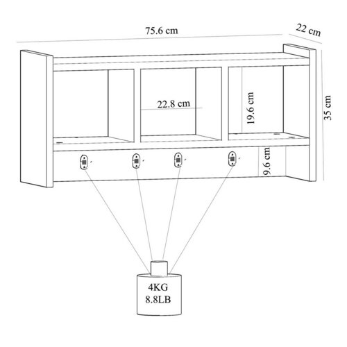 Wandgarderobe Star