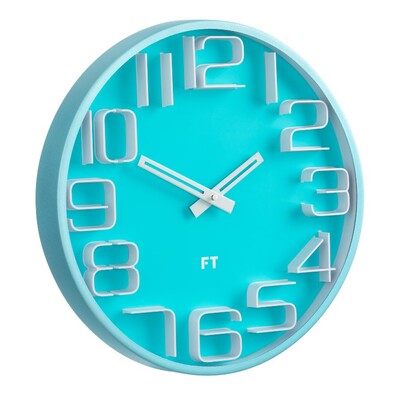 Future Time FT8010BL Numbers Designové nástěnné hodiny, pr. 30 cm