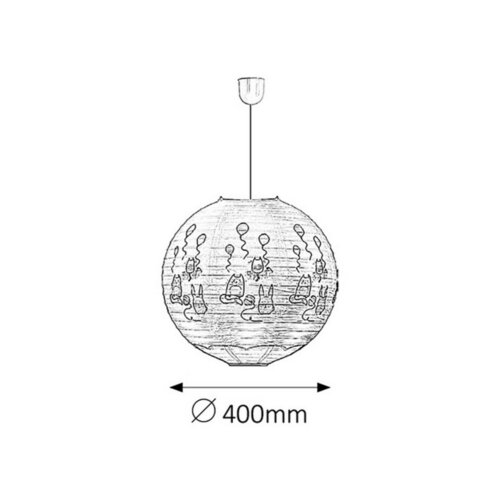 Rabalux 4632 otroška stropna svetilka Cathy, roza