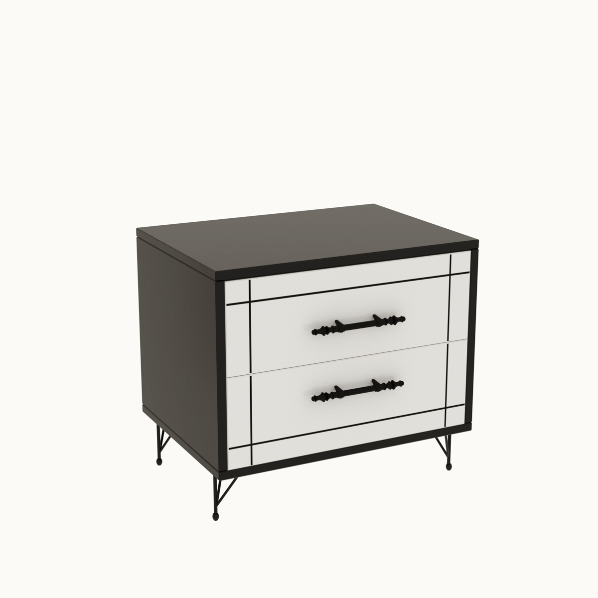 Stolik nocny Night White