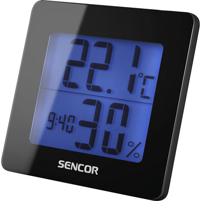 Sencor 15B Termometr/ higrometr, czarny