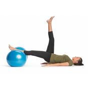Gymnastická lopta Yoga ball modrá, 90 x 45 cm