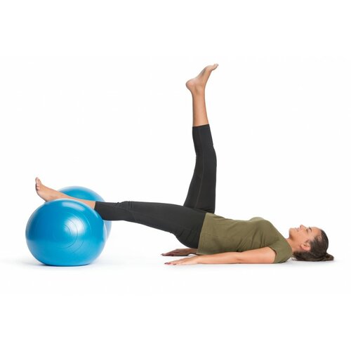 Gymnastický míč Yoga ball modrá, 90 x 45 cm