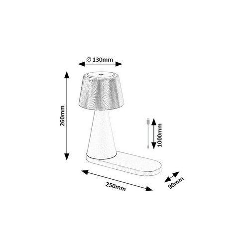 Rabalux 74214 funkcjonalna lampa stołowa LEDZavier