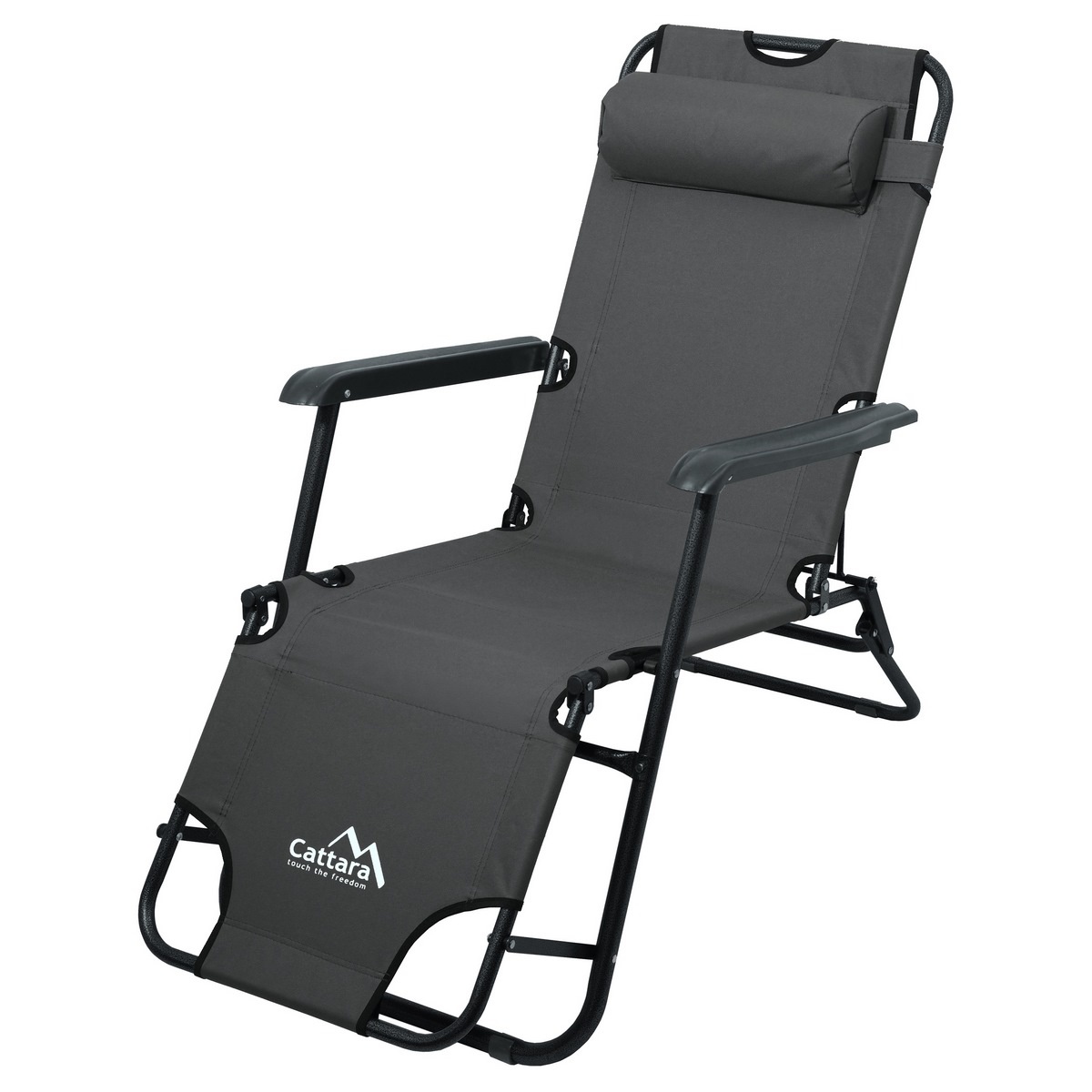 Cattara 13513 Comfort összecsukható nyugágy,antracit, 155 x 61 cm, 155 x 61 cm