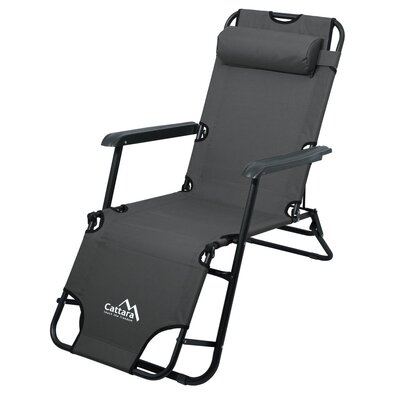 Cattara 13513 Zložljiva ležalka Comfort, antracit,155 x 61 cm