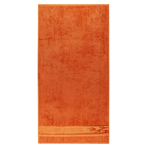 4Home Komplet Bamboo Premium kopalna brisača inbrisača oranžna, 70 x 140 cm, 50 x 100 cm