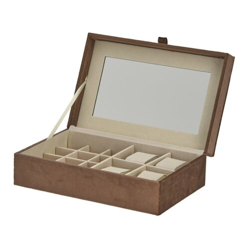 EH Оксамитова скринька для прикрас Velve, коричневий