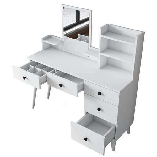 Stolik kosmetyczny Bela White
