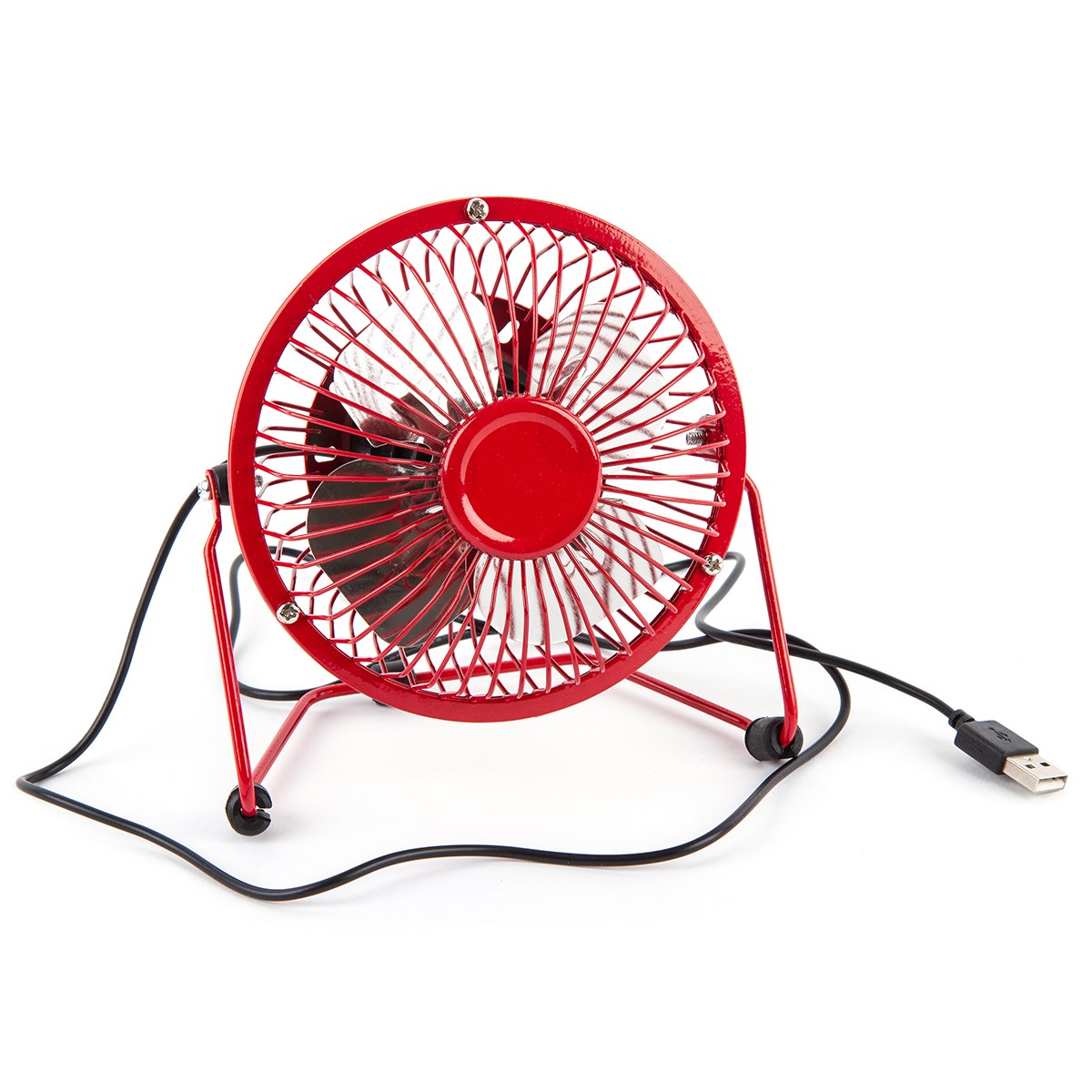 USB vetrák červená, 13,5 x 11 x 15 cm