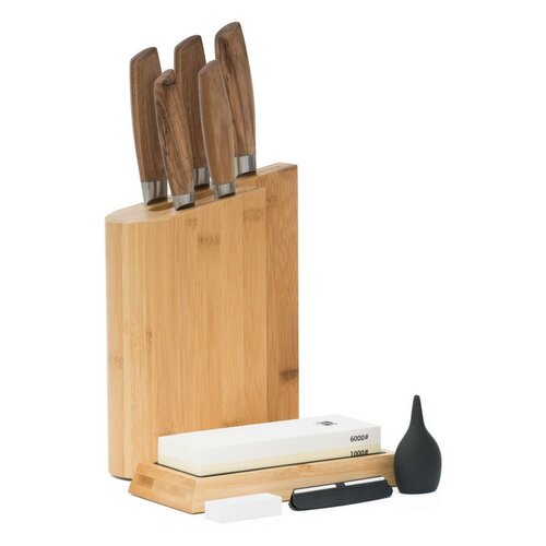 Blok na nože G21 Gourmet, bambusový pre 5 nožov