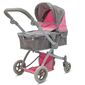 Baby Mix Kočárek pro panenky 2v1 Sophie růžovo - šedá, 63,5 x 37 x 63,5 cm