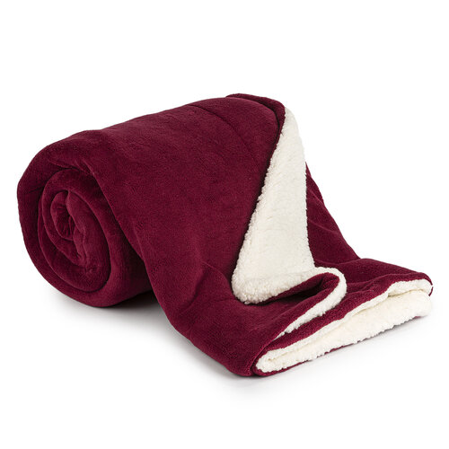 4Home Ovčja odeja v barvi vinega, 150 x 200 cm