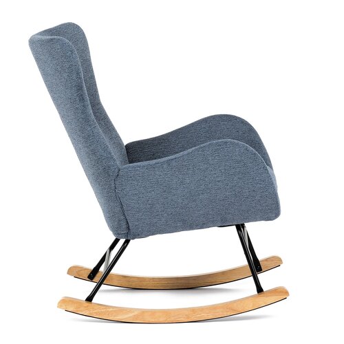Fotel bujany BLUE2, niebieski