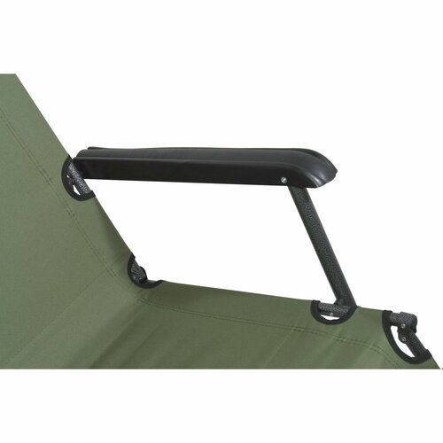 Șezlong pliabil Cattara 13516 Comfort , verde, 155x 61 cm