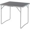 Aluminiowy stolik kempingowy, 80 x 60 x 69 cm,szary