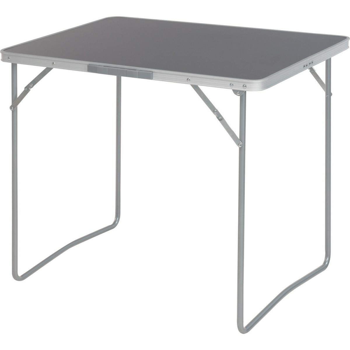 Aluminiowy stolik kempingowy, 80 x 60 x 69 cm,szary