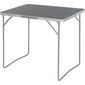 Aluminiowy stolik kempingowy, 80 x 60 x 69 cm,szary