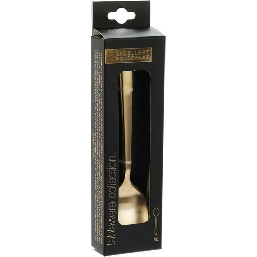 Set de lingurițe aurii EH 4 buc, 15 cm