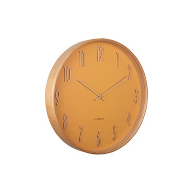 Karlsson 5996YE dizajnové nástenné hodiny žltá, pr. 40 cm