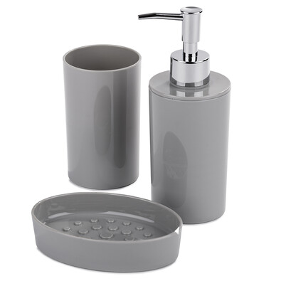 Set de baie Bubble, gri