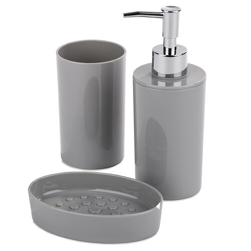 Set de baie Bubble, gri