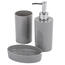 Set de baie Bubble, gri