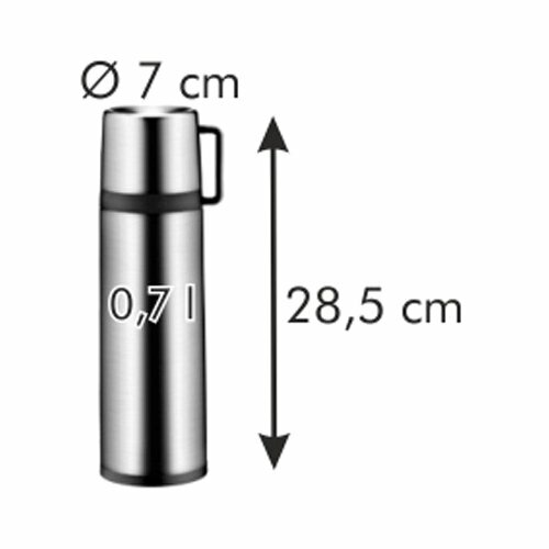 Tescoma Termoska s hrníčkem CONSTANT, 0,7 l, nerez