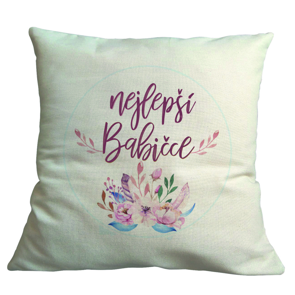 Bohemia Gifts Obliečka na vankúšik Babičce, 40 x 40 cm