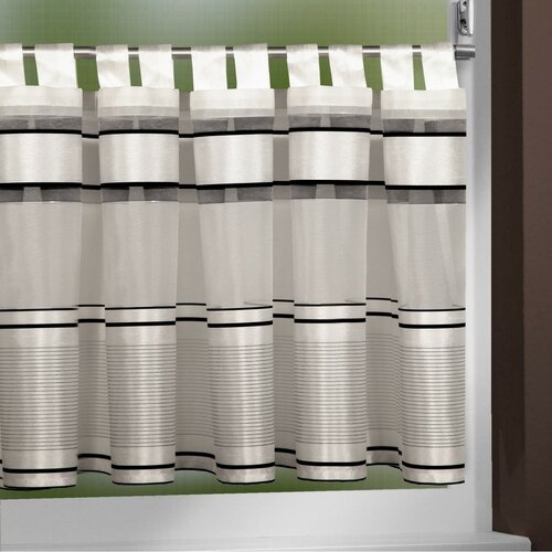Albani kurze Gardine Buzz Grau, 140 x 45 cm