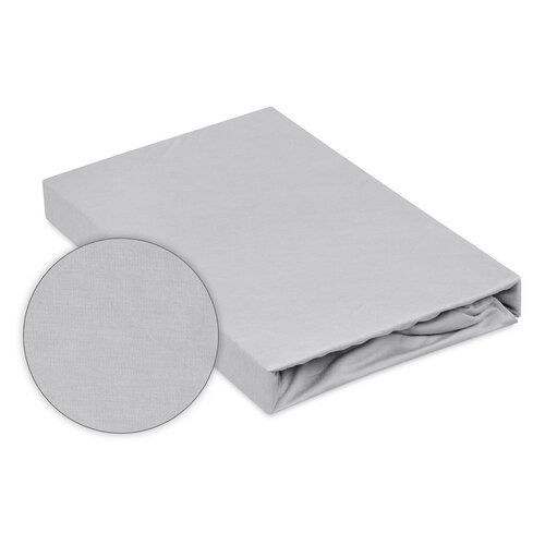 Matex Bamboo непромокальне простирадло світло-сіре, 80 x 160 x 10 см