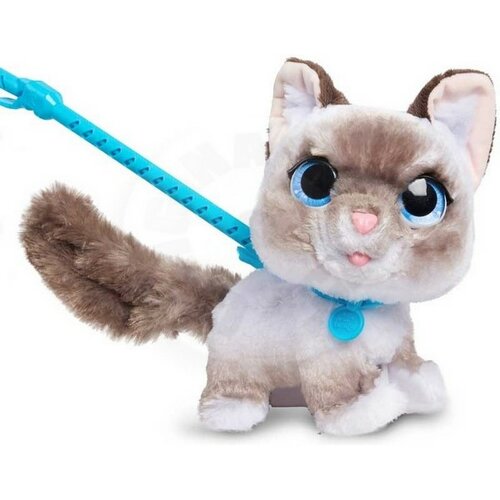 FurReal Wag-A-Lot Kitty, interaktivna, bela/siva