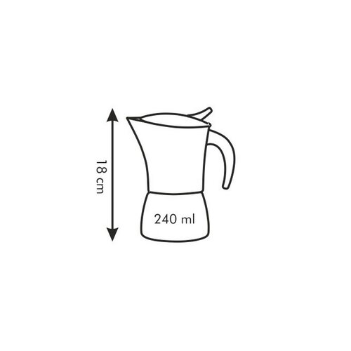 Kávovar MONTE CARLO, 4 šálky, Tescoma, stříbrná