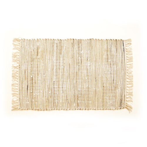 Ręcznie tkany dywan Juta kremowy, 60 x 90 cm