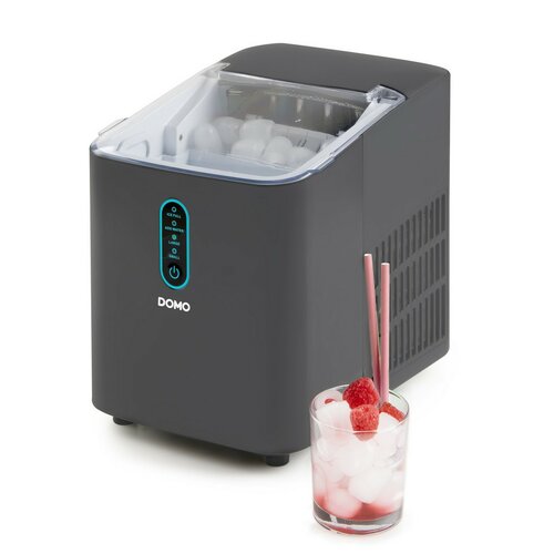 DOMO DO1132IB kompresorový výrobník ledu, šedá