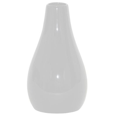 Vază ceramică Santaella albă, 22 cm