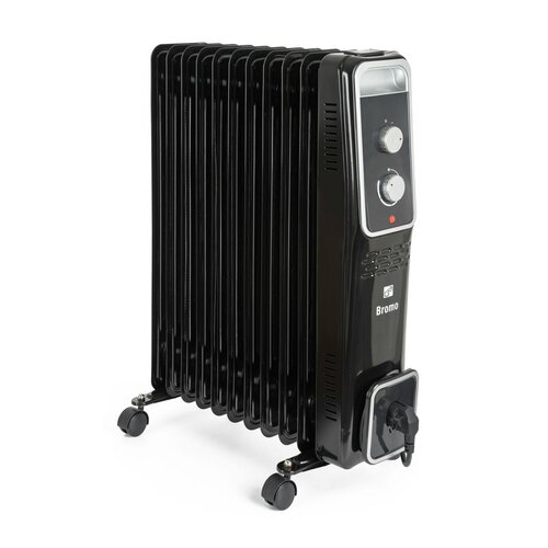 G21 Olejový radiátor Bromo, 11 žeber, 2500 W, černá