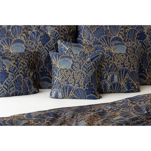 Matějovský Сатинова постільна білизна Livia Blue, 140 x 200 см, 70 x 90 см