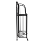 Klappbares Metallregal Manulo, Schwarz