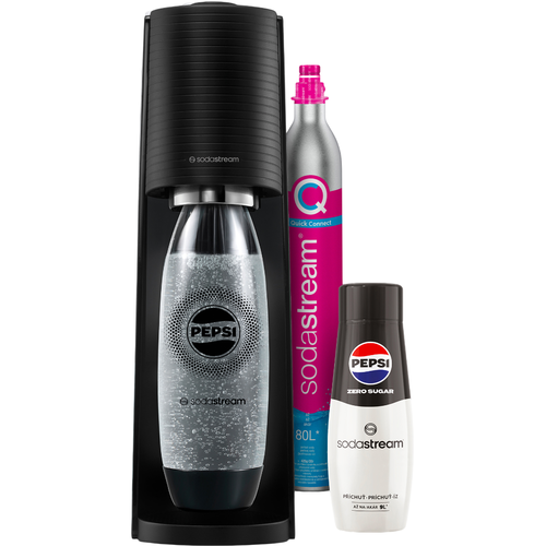 Aparat Sodastream Terra Black Pepsi Zero Mpack de apă minerală