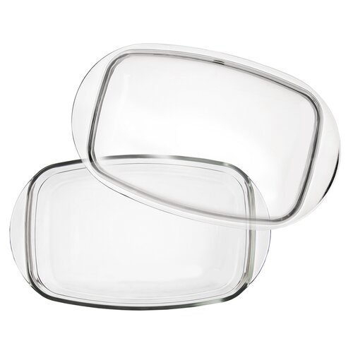 Orion Szklany naczynie żaroodporne z pokrywką, prostokątne, 32,5 x 20 x 13 cm