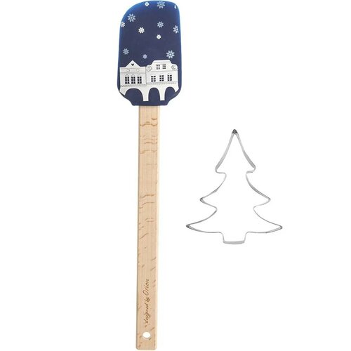 Orion Szilikon spatula Domky formával, kék