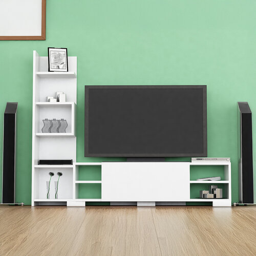 Televízny stolík Pera White