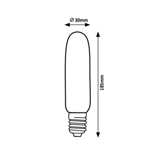 Rabalux Dekoratívna LED filament žiarovka s točeným vláknom, jantárová, E27, T30, 5W, 300lm