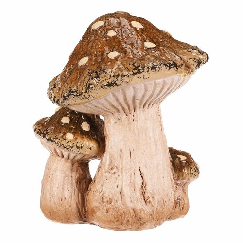 Őszi dekoráció Gomba, 13 x 10 x 14 cm, polirezín