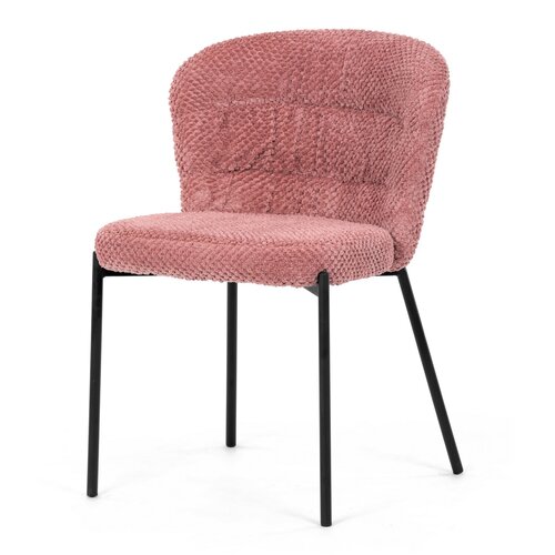 Étkező szék Bouclé CT-W1077 PINK2, rózsaszín