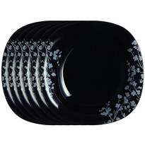 Luminarc Sada hlubokých talířů Ombrelle 21 cm, 6 ks, černá Luminarc Sada hlubokých talířů Ombrelle 21 cm, 6 ks, černá